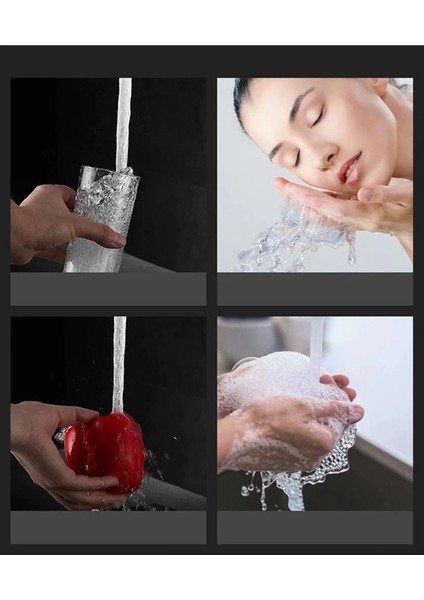 Serenityflow Full Siyah Kare Kuğu Mutfak Lavabo Bataryası 360 Derece Döner Borulu Garantili Musluk