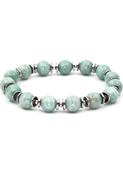 Amazonit ve Hematit Doğal Taş Bileklik SPF-A-008 fiyatları
