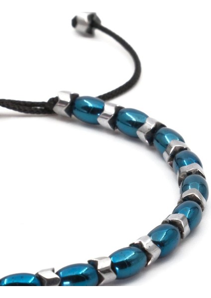 Hematit Macrome Doğal Taş Bileklik SPF-A-026 fırsatları