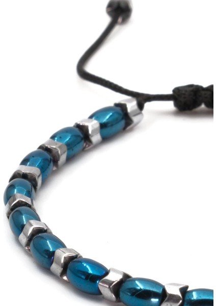 Hematit Macrome Doğal Taş Bileklik SPF-A-026 indirimleri