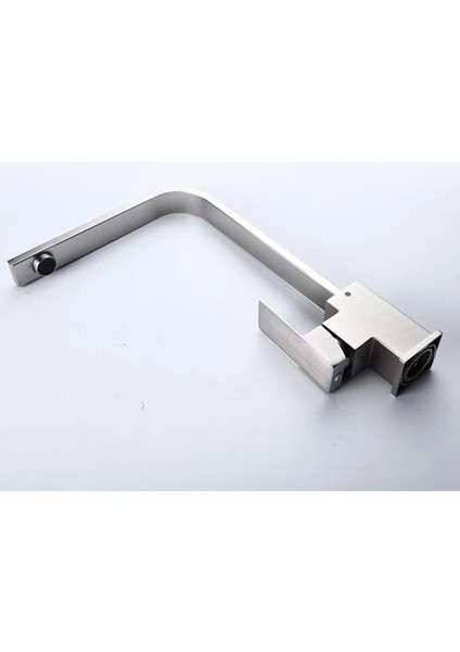 Square Kare Krom Mutfak Eviye Lavabo Bataryası Banyo Mutfak Musluk 360 Derece Döner Ağır Gövde