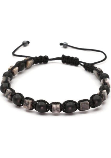 Jasper ve Hematit Makrome Doğal Taş Bileklik SPF-A-028 fiyatları