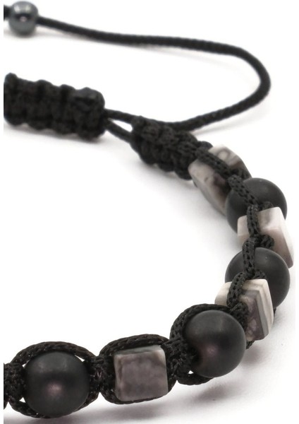 Jasper ve Hematit Makrome Doğal Taş Bileklik SPF-A-028 modelleri