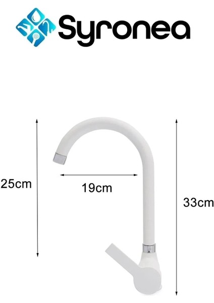 Mat Beyaz Delta Mutfak Eviye Bataryası Aç Kapa Sıcak ve Soğuk Su Girişli Musluk modelleri