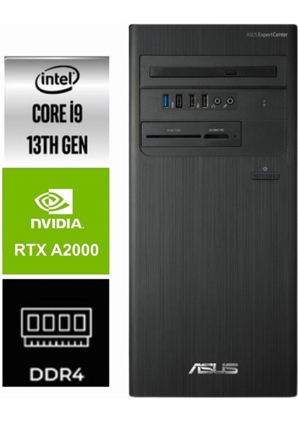 Expertcenter D5 Tower I9 13900K D500TE-233 32GB 2tb Quadro A2000 12GB Freedos Masaüstü Bilgisayar