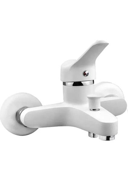 Makedonya Beyaz Mix Banyo Duş Bataryası Robot Yağmurlama Duş Seti 2 In 1 Set fiyatları