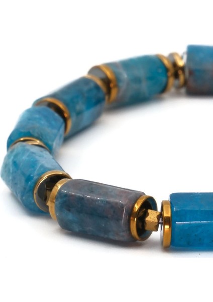 Apatit Hematit Doğal Taş Bileklik SPF-A-014 indirimleri