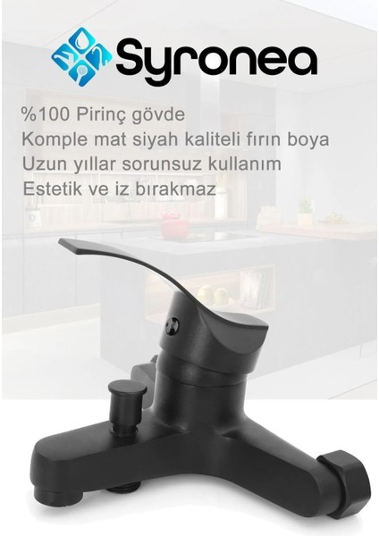 Defne Mat Siyah Banyo Duş Bataryası Lüx Banyo Lavabo Musluk fiyatları
