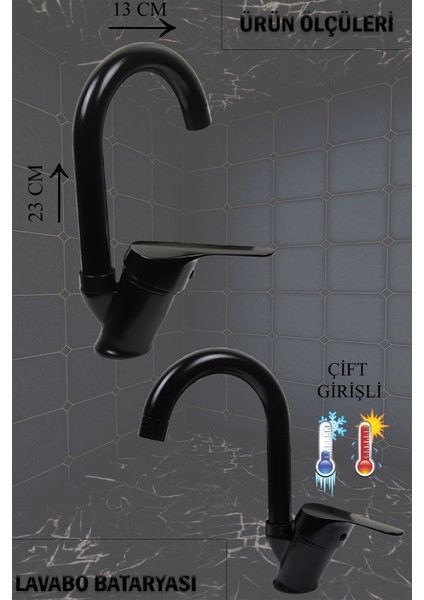 Siyah Batarya Takımı 4 Lü 3 Lü 2 Li Musluk Armatür Duş Setleri modelleri
