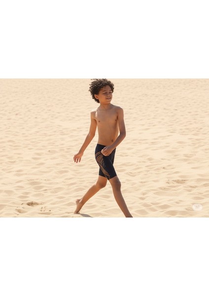 Plmt Jam-Mer Erkek Çocuk Mayosu Siyah-Turuncu