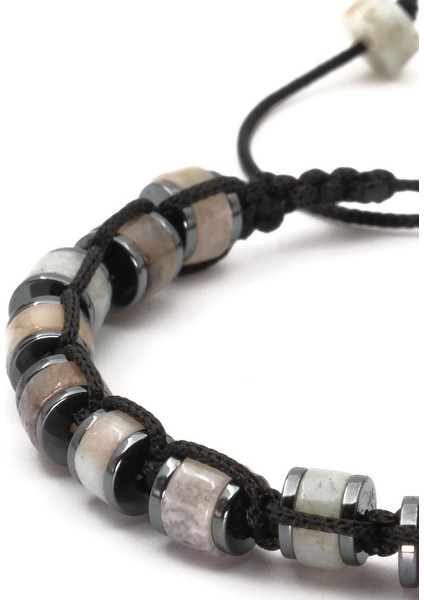 Amazonit ve Hematit Macrome Doğal Taş Bileklik SPF-A-010 fırsatları