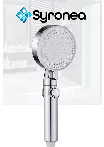Krom Pervaneli Aç Kapa Düğmeli Banyo Duş Başlığı Kaliteli 5 Fonksiyonlu Başlık fırsatları