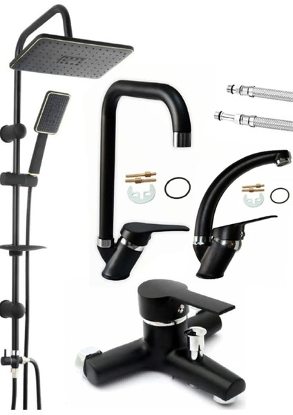 Makedonya Robot Yağmurlama Tepe Duş Seti Delta Banyo Mutfak Lavabo Bataryası Seti Aynı Ürün