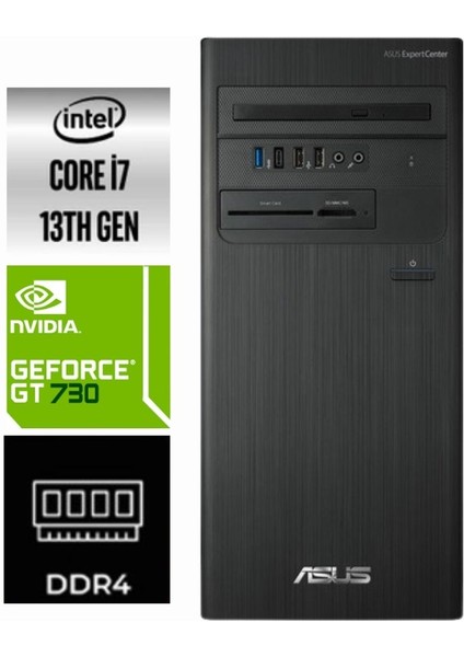 Expertcenter D5 Tower I7-13700 D500TE-501 32GB 1tb Quadro Gt 730 4gb Windows 11 Pro Masaüstü Bilgisayar