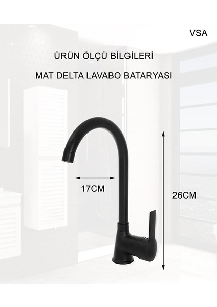 Delta Mat Siyah Mutfak Banyo Lavabo Yenileme Seti 3 Parça Evye Musluk Batarya Set fırsatları