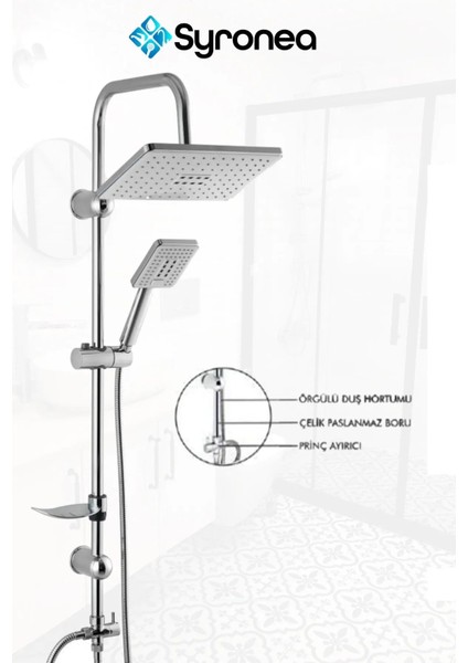 Beyaz Rusya 4 Parça Robot Yağmurlama Tepe Duş Seti Banyo Bataryası Mutfak ve Lavabo Musluk Batarya fiyatları