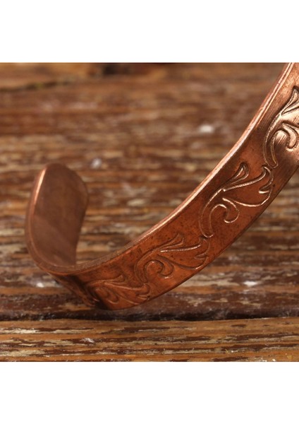 El Yapımı Motifli Saf Bakır Unisex Bileklik SPF-B-004 modelleri