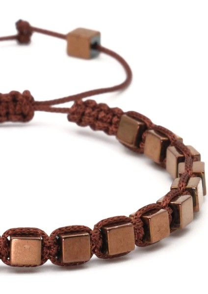 Hematit Macrome Doğal Taş Bileklik SPF-A-027 modelleri