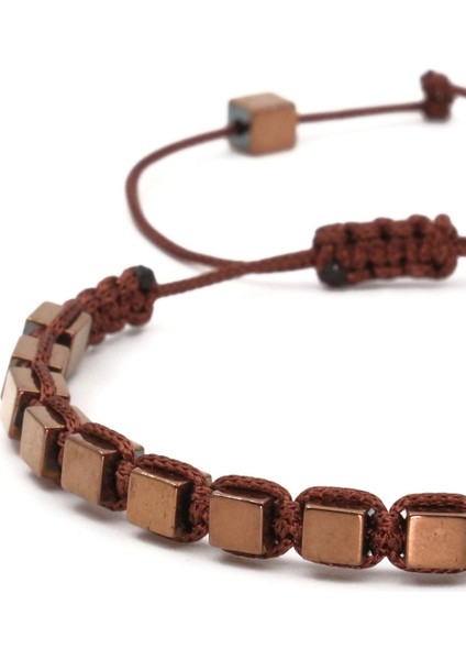 Hematit Macrome Doğal Taş Bileklik SPF-A-027 fırsatları