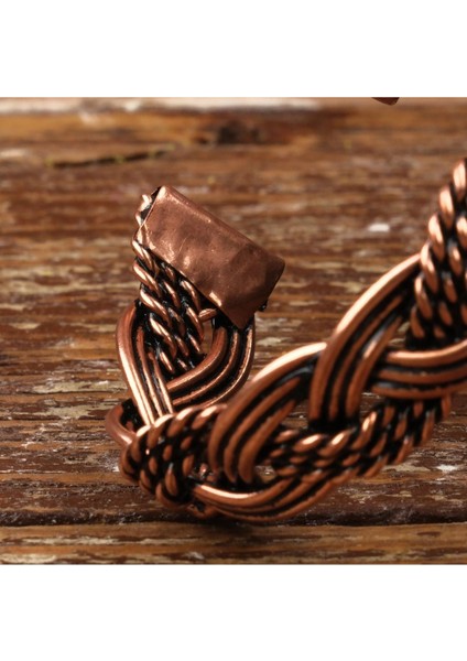 El Yapımı Motifli Saf Bakır Unisex Bileklik SPF-B-006 modelleri