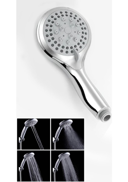 Aquashadow Su Tasarruflu 5 Fonksiyonlu Sağlam Yapılı Krom Banyo Duş Başlığı Kaliteli Duş Telefonu