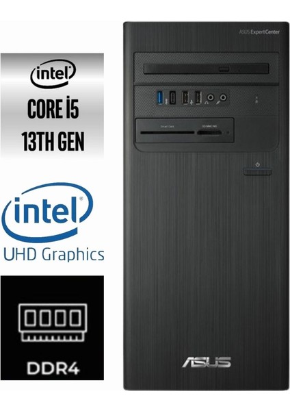 Expertcenter D5 Tower I5-13400 D500TE-398 64GB 4tb Windows 11 Pro Masaüstü Bilgisayar