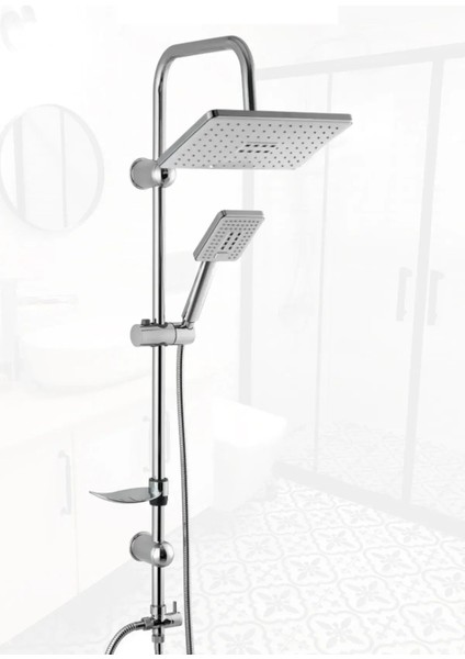 Pure Beyaz Rusya Yeni Nesil Siyah Robot Tepe Yağmurlama Duş Seti Duş Başlığı Duş Hortum