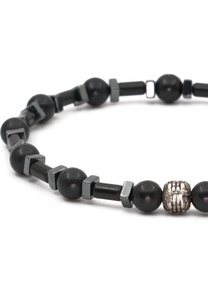 Shungite ve Hematit Doğal Taş Bileklik SPF-A-061 fırsatları