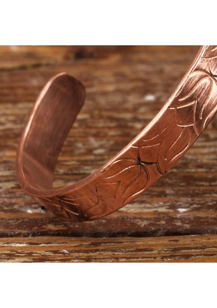 El Yapımı Motifli Saf Bakır Unisex Bileklik SPF-B-003 modelleri