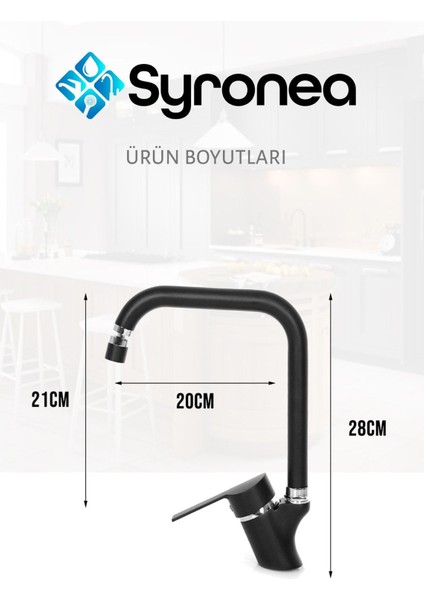 Siyah Mutfak Eviye Bataryası Aç Kapa Musluk fırsatları