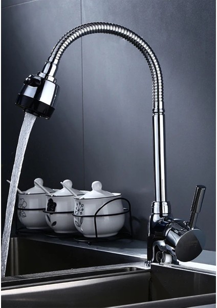 Esnek 2 Fonksiyonlu Başlıklı Armut Gövde Mutfak Evye Bataryası Aç Kapa Musluk fiyatları