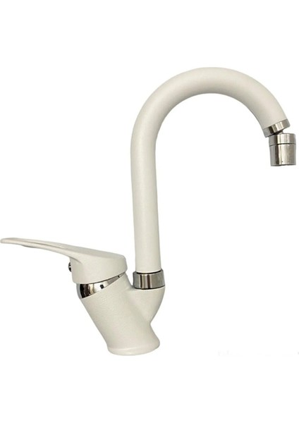 Beyaz Mix Lavabo Mutfak Bataryası Oynar Başlıklı Garantili Musluk Aç Kapa Kollu fiyatları