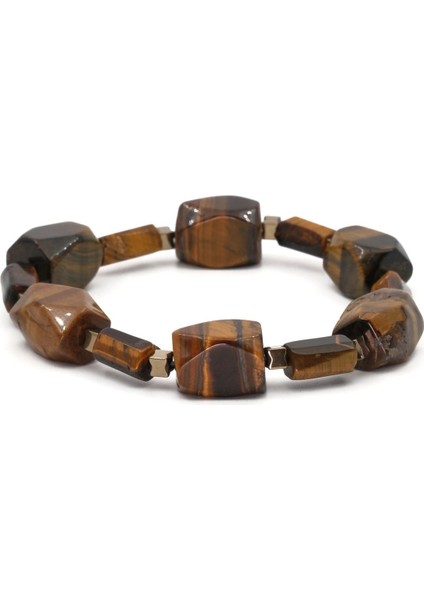 Kaplan Gözü Hematit Doğal Taş Bileklik SPF-A-029 fiyatları