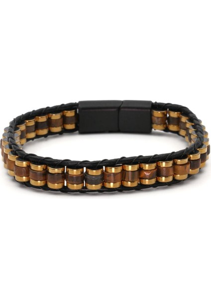 Kaplan Gözü ve Hematit Doğal Taş Bileklik SPF-A-036 modelleri