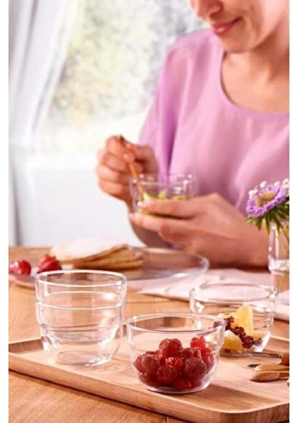 6'lı Motto Kase Seti, Şık ve Kullanışlı Beyaz Tasarım