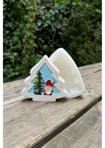 2d Noel Baba Desenli Silikon Mum Kalıbı Beyaz, Şık ve Kullanışlı Tasarım fiyatları