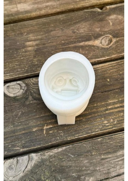 Beyaz 3D Noel Dilek Çorabı Silikon Mum Kalıbı, Şık ve Kullanışlı Aksesuar