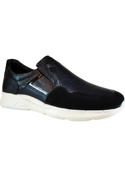 Erkek Hakiki Tabaka Deri Lastik Bantlı Sneakers Ayakkabı 25WM0308 fiyatları