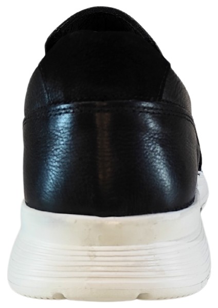 Erkek Hakiki Tabaka Deri Lastik Bantlı Sneakers Ayakkabı 25WM0308