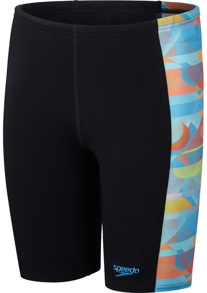 Digi Allover Panel Jam-Mer Erkek Çocuk Yüzücü Mayosu Siyah-Mavi fiyatları