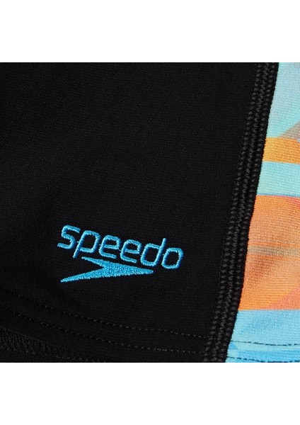 Digi Allover Panel Jam-Mer Erkek Çocuk Yüzücü Mayosu Siyah-Mavi fırsatları