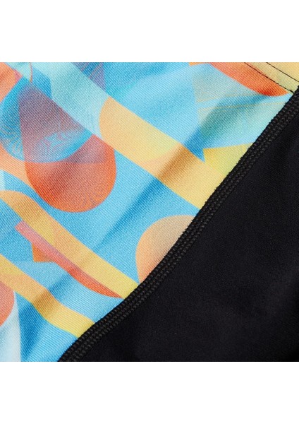 Digi Allover Panel Jam-Mer Erkek Çocuk Yüzücü Mayosu Siyah-Mavi indirimleri