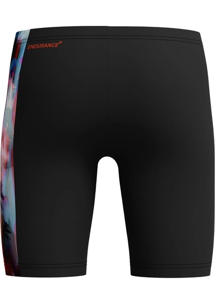 Digi Allover Panel Jam-Mer Erkek Çocuk Yüzücü Mayo Siyah-Turuncu modelleri