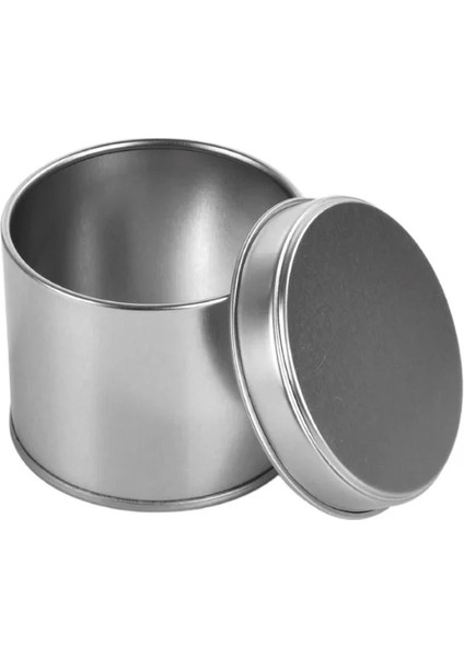Paslanmaz Çelik Çok Amaçlı Gri Silindir Saklama Kutusu kapaklı 250ML, (Baharat, Kahve, Çay,Çerez, Mumluk...) çapı 73mm, yükseklik 60mm indirimleri