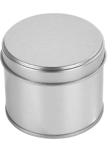 Paslanmaz Çelik Çok Amaçlı Gri Silindir Saklama Kutusu kapaklı 250ML, (Baharat, Kahve, Çay,Çerez, Mumluk...) çapı 73mm, yükseklik 60mm