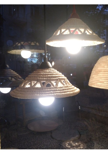 Şık Hasır Tavan Aydınlatması, Beyaz Renk, Modern ve Davetkar Dekorasyon Için Ideal