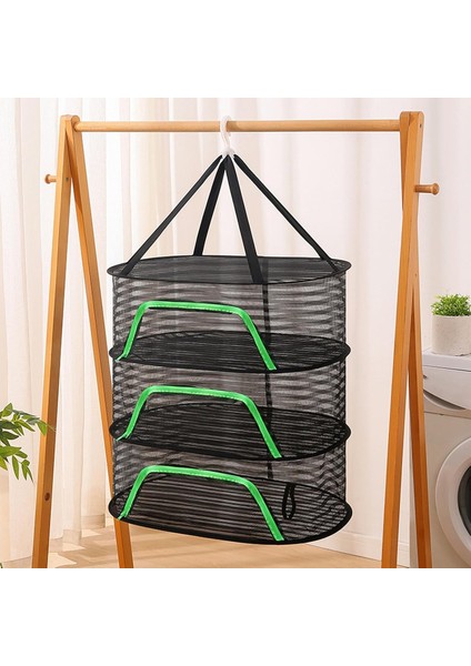 3 Katlı Fermuarlı Meyve Sebze Kurutma Filesi | Katlanabilir Doğal Kurutma Sepeti 50*70 cm fırsatları