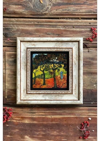 Çerçeveli Taş Tablo 20X20 cm Renkli Duvar Dekoru Sanat Eseri fiyatları