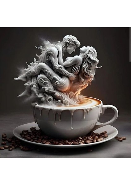 Siyah Kahve Kız Kanvas Tablo, Duvar Dekoru, Hediye Seçenekleri ve Ölçü Tercihleriyle fiyatları