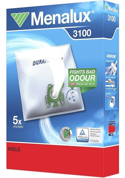 3100, Duraflow, 5 Toz Torbası Çeg